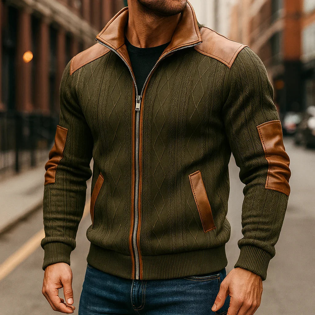 Belliman - Knitted Leather Jacket