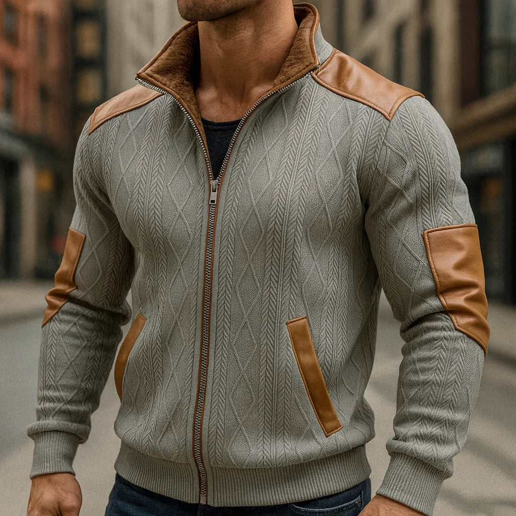 Belliman - Knitted Leather Jacket