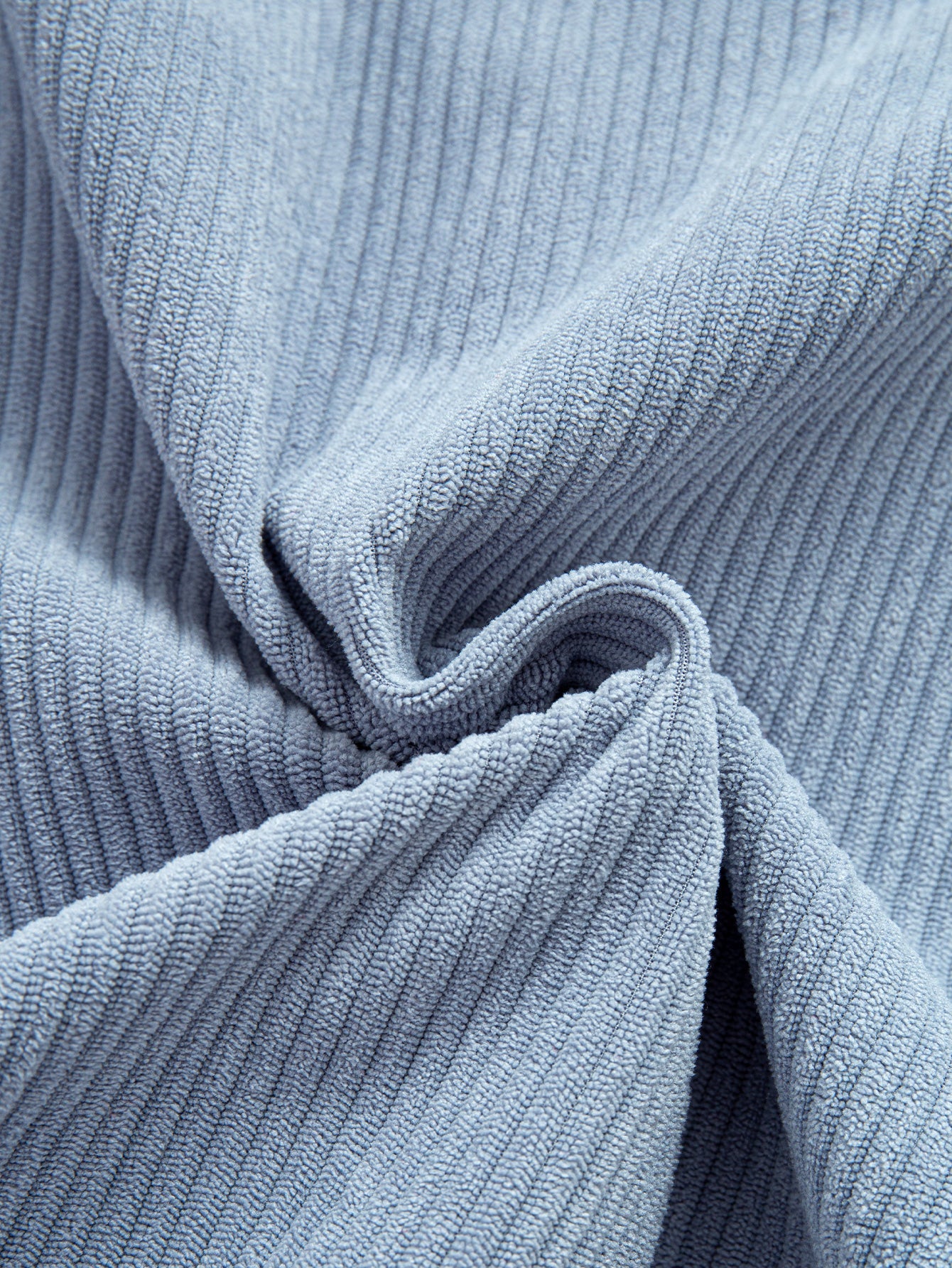 Relax Fit Corduroy Patchwork Hooded Shirt With Pockets